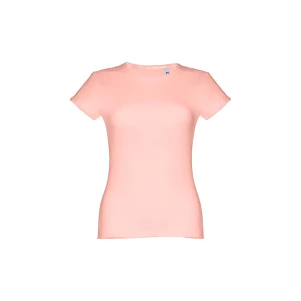 Tailliertes Damen-T-Shirt - THC SOFIA - Lachs