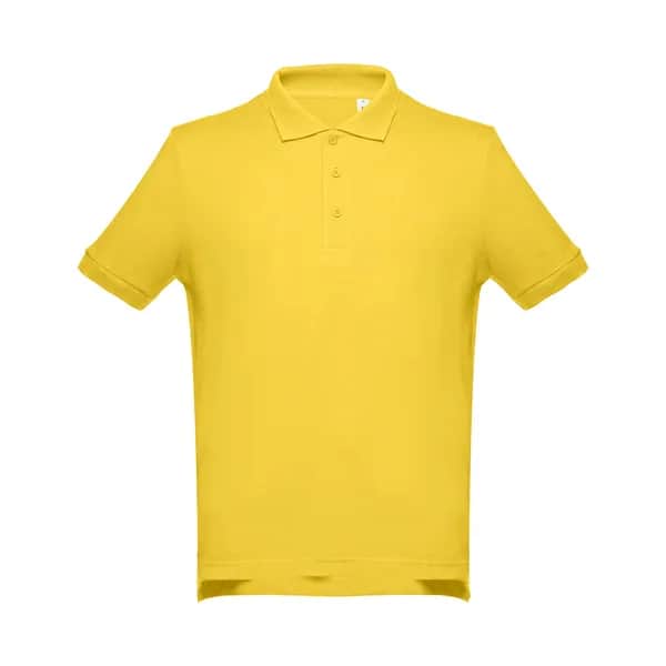 Kurzarm-Poloshirt aus Baumwolle für Herren - THC ADAM - Gelb