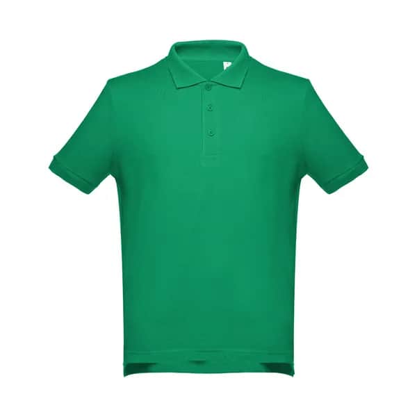 Kurzarm-Poloshirt aus Baumwolle für Herren - THC ADAM - Grün