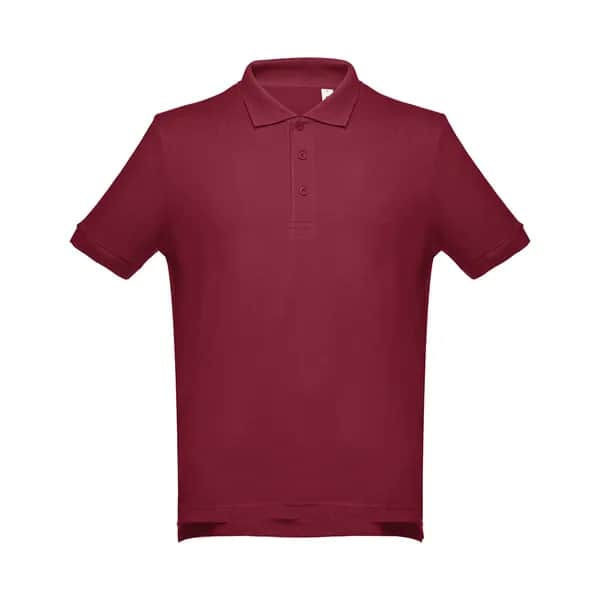 Kurzarm-Poloshirt aus Baumwolle für Herren - THC ADAM - Burgunder