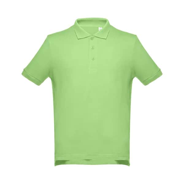 Kurzarm-Poloshirt aus Baumwolle für Herren - THC ADAM - Hellgrün