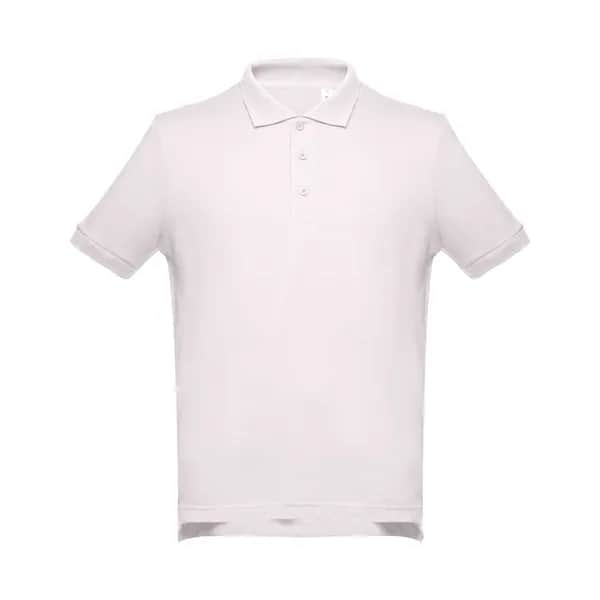 Kurzarm-Poloshirt aus Baumwolle für Herren - THC ADAM - Pastellrosa