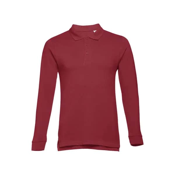 Herren Langarm-Poloshirt - THC BERN 3XL - Burgunder