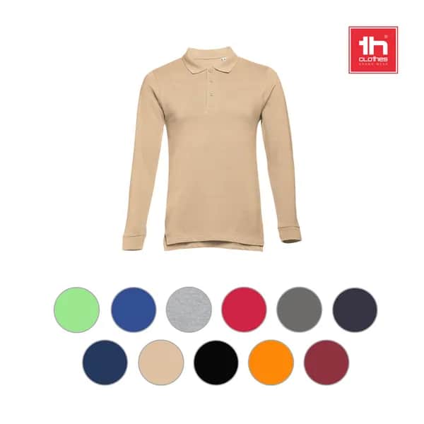 Herren Langarm-Poloshirt - THC BERN 3XL - Blau