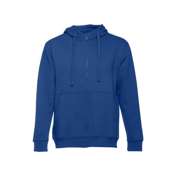Sweatshirt für Männer aus Baumwolle und Polyester - THC AMSTERDAM - Königsblau