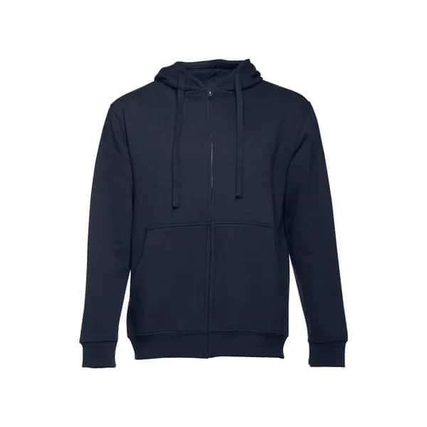Sweatshirt für Männer aus Baumwolle und Polyester - THC AMSTERDAM - Dunkelblau