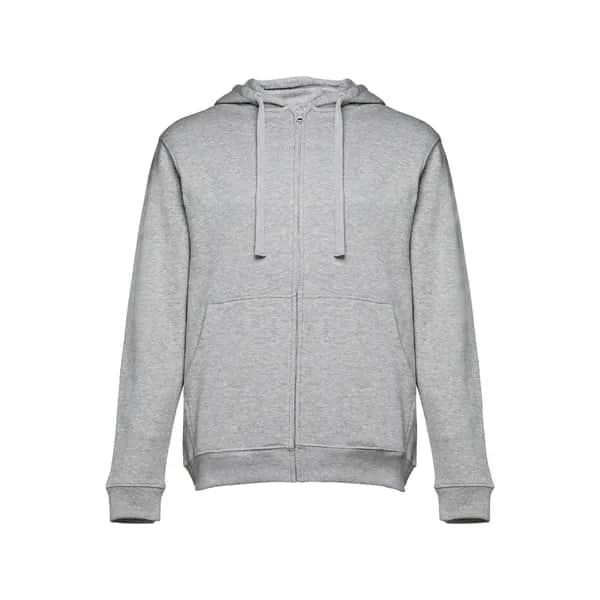 Sweatshirt für Männer aus Baumwolle und Polyester - THC AMSTERDAM - Hellgrau melliert