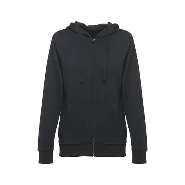 Sweatshirt für Frauen aus Baumwolle und Polyester - THC AMSTERDAM WOMEN - Schwarz