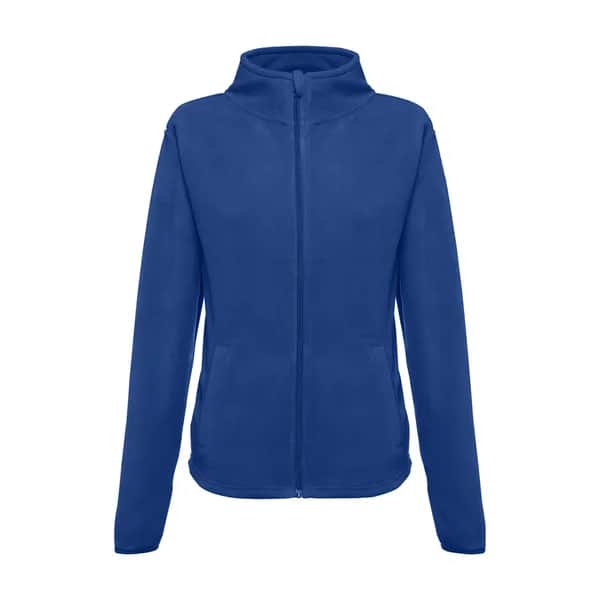 Polarfleecejacke aus Polyester mit Gürtel für Damen - THC HELSINKI WOMEN - Königsblau