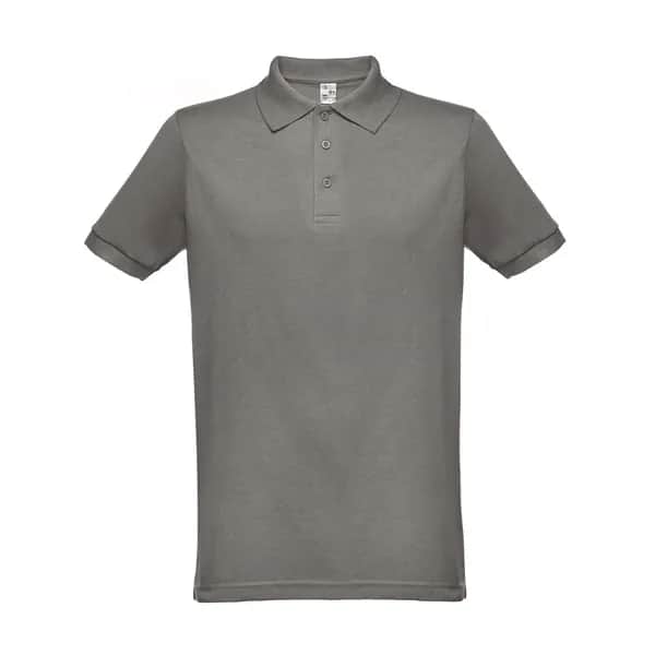 Kurzarm-Poloshirt für Herren - THC BERLIN - Grau
