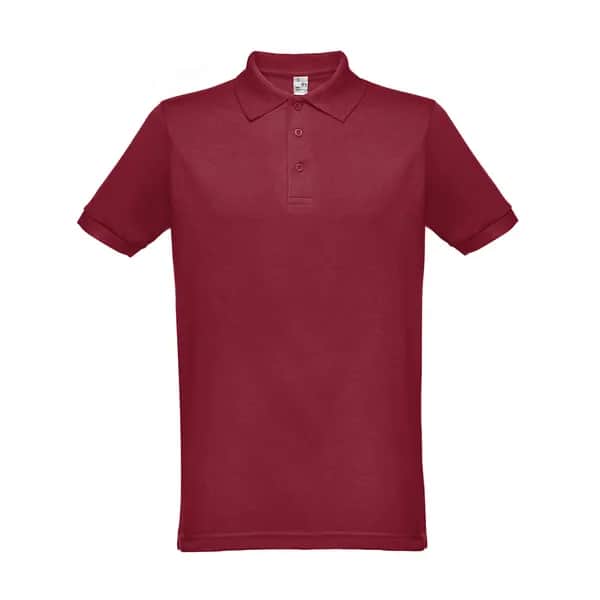 Kurzarm-Poloshirt für Herren - THC BERLIN - Burgunder