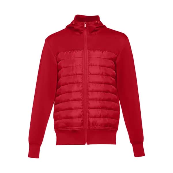 Herren-Kapuzenjacke aus 300T-Taft - THC SKOPJE - Rot