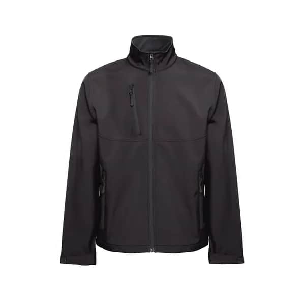 Softshell-Jacke (Unisex) aus Polyester und Elastan - THC EANES - Schwarz