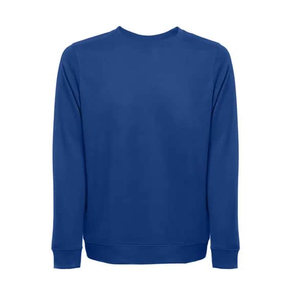 Sweatshirt (unisex) aus italienischem Frottee ohne Knopfleiste - THC COLOMBO - Königsblau