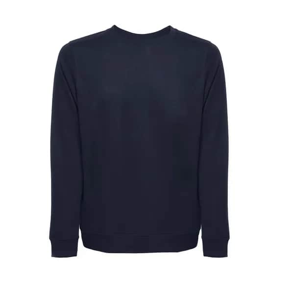 Sweatshirt (unisex) aus italienischem Frottee ohne Knopfleiste - THC COLOMBO - Dunkelblau
