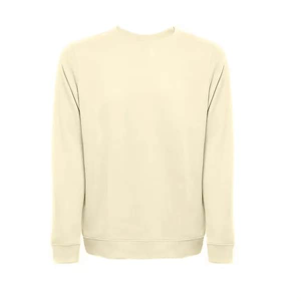Sweatshirt (unisex) aus italienischem Frottee ohne Knopfleiste - THC COLOMBO - Pastellgelb