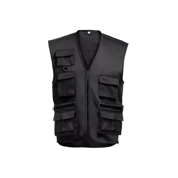 Weste (200 g/m²) aus Polyester und Baumwolle - THC PIXEL - Schwarz