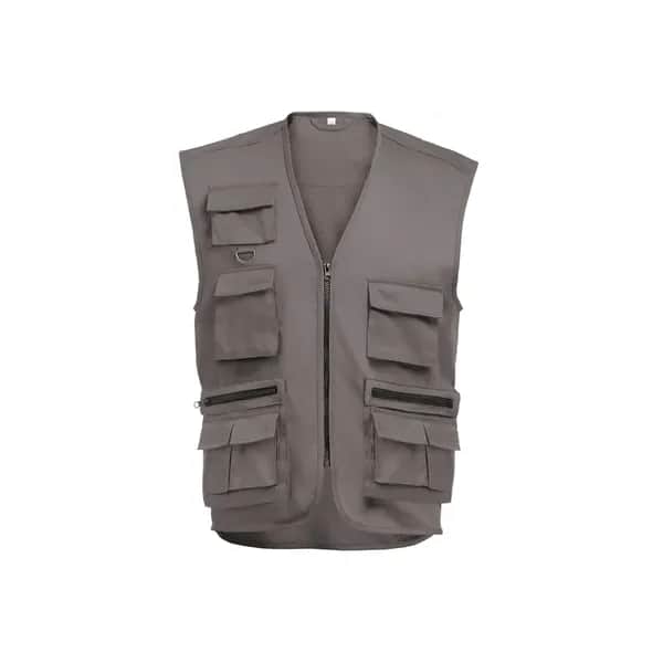 Weste (200 g/m²) aus Polyester und Baumwolle - THC PIXEL - Grau