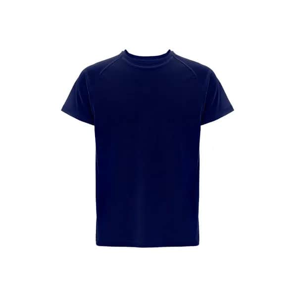 Kurzärmeliges technisches T-Shirt aus Polyester - THC MOVE - Dunkelblau