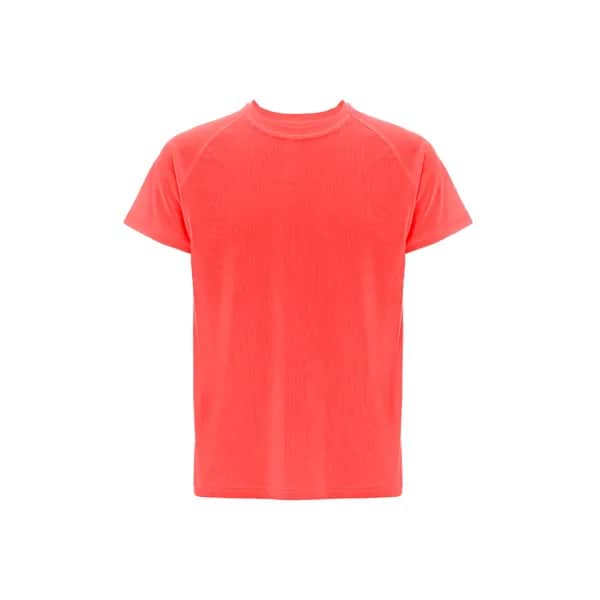 Kurzärmeliges technisches T-Shirt aus Polyester - THC MOVE - Dunkelorange