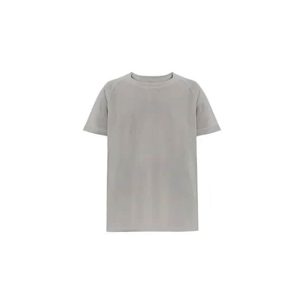 Technisches T-Shirt mit kurzen Ärmeln aus Polyester für Kinder - THC MOVE KIDS - Hellgrau