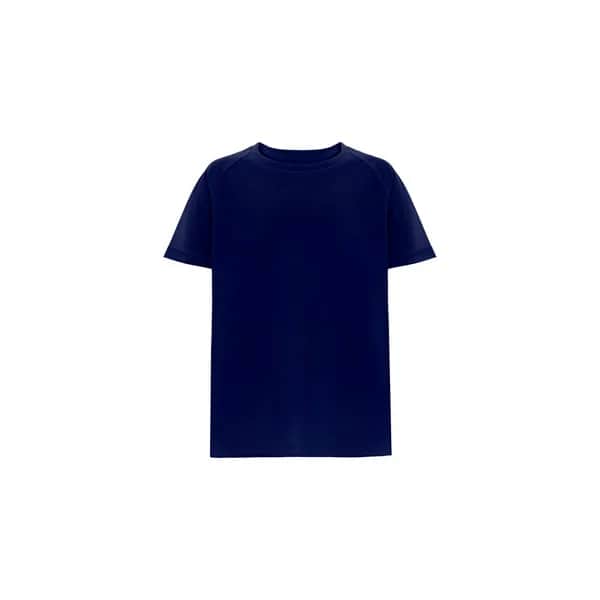 Technisches T-Shirt mit kurzen Ärmeln aus Polyester für Kinder - THC MOVE KIDS - Dunkelblau