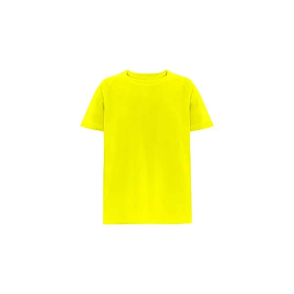 Technisches T-Shirt mit kurzen Ärmeln aus Polyester für Kinder - THC MOVE KIDS - Gelb Hexachrome