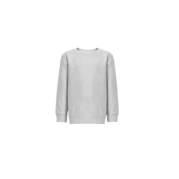 Kindersweatshirt aus recycelter Baumwolle und Polyester - THC DELTA KIDS - Hellgrau melliert