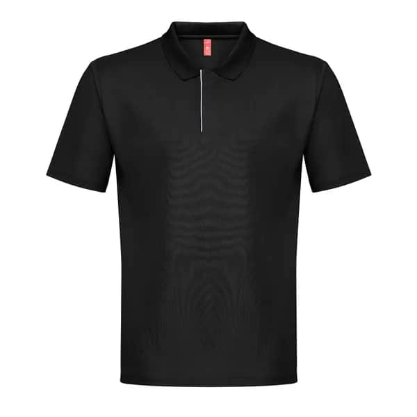Technisches Poloshirt für Herren - THC DYNAMIC - Schwarz