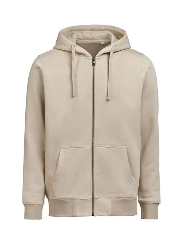 UM Pullover mit Reißverschluss (OCS-RCS)  Regular Fit Unisex - Latte