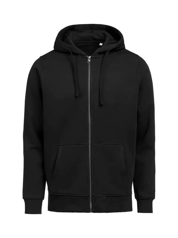 UM Pullover mit Reißverschluss (OCS-RCS)  Regular Fit Unisex - Schwarz