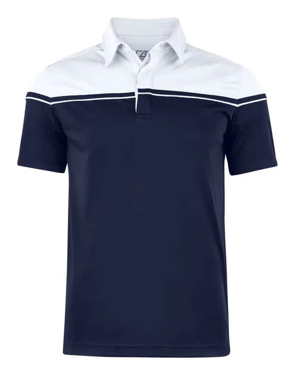 Seabeck Polo Men - Dark Navy/White