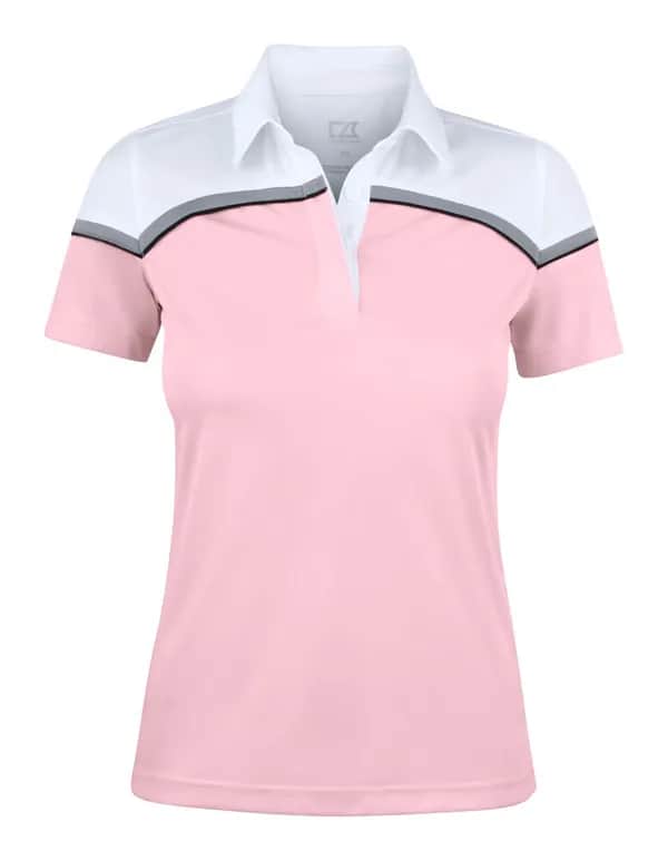Seabeck Polo Ladies - Pink/White
