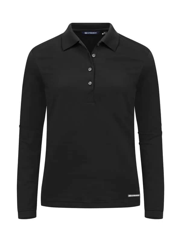 Advantage Polo Long Sleeve Women - Black