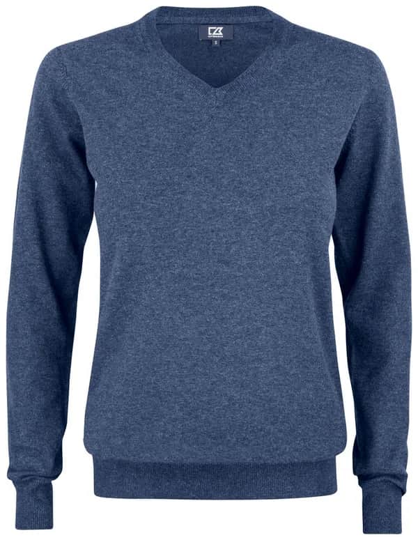 Oakville V-neck Ladies - Navy Melange