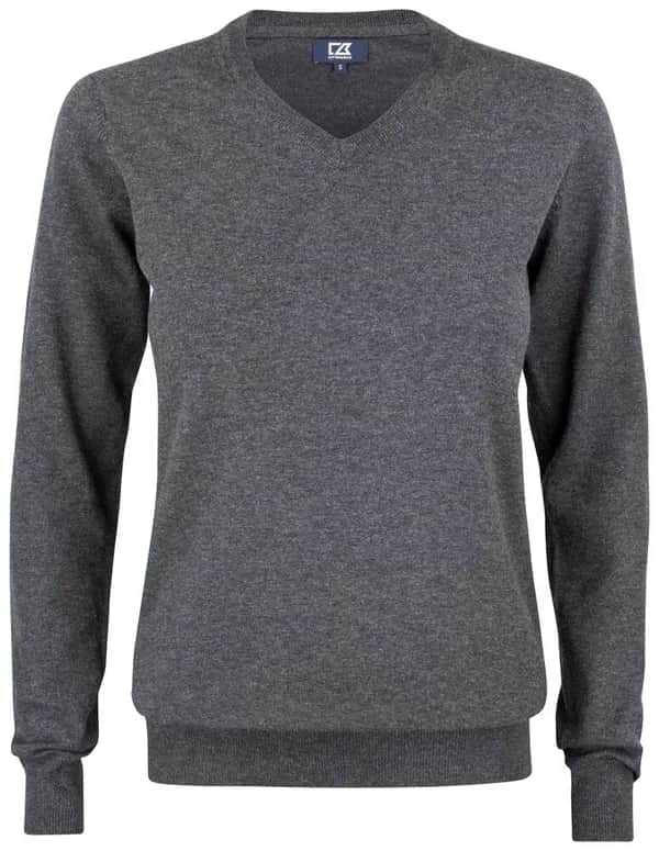 Oakville V-neck Ladies - Anthracite Melange