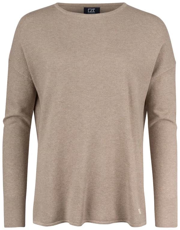 Carnation Sweater Ladies - Taupe Melange