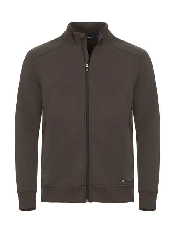 Pemberton Cardigan Full Zip Men - Dark Mocca