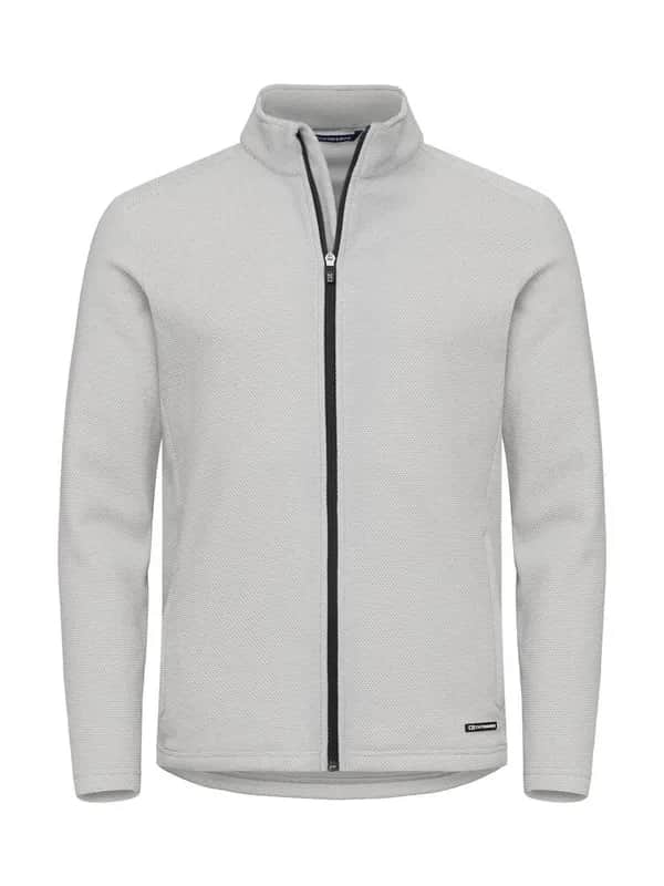 Hunts Point Flecce Full Zip Men - Silver