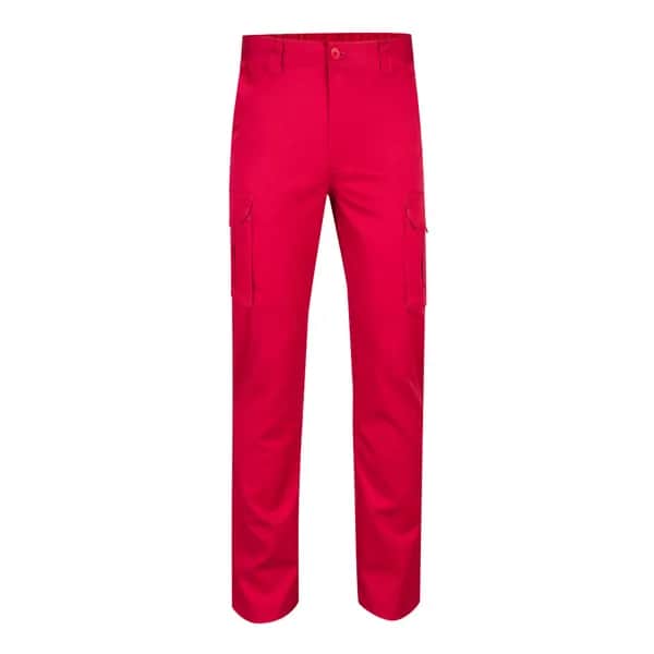 Multi-Pocket-Stretchhose (240 g/m²) aus Baumwolle (46 %), EME (38 %) und Polyester (16 %) - VL LUGH - Rot