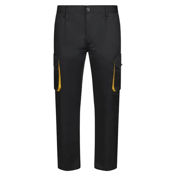 Zweifarbige Twill-Hose mit mehreren Taschen (200 g/m²), aus Baumwolle (35 %) und Polyester (65 %) - VL HYPNOS - Schwarz