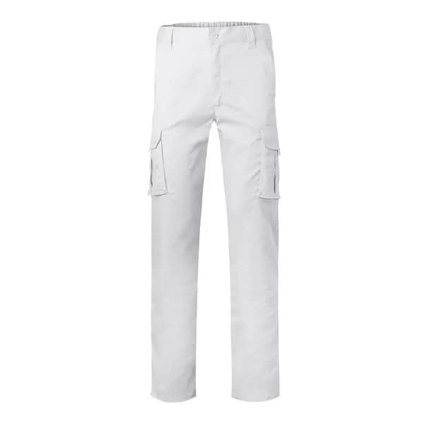 Multitaschen-Stretchhose (290 g/m²) aus Baumwolle (46 %), EME (38 %) und Polyester (16 %) - VL PAN - Weiß
