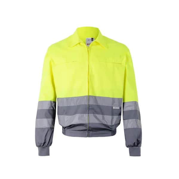 Zweifarbige Twill-Jacke (210g/m²) aus Polyester (80%) und Baumwolle (20%) - VL NEPTUNE - Grau