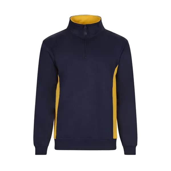 Zweifarbiges Frottee-Sweatshirt (260 g/m²), aus Polyester (65 %) und Baumwolle (35 %) - VL SVAROG - Marineblau
