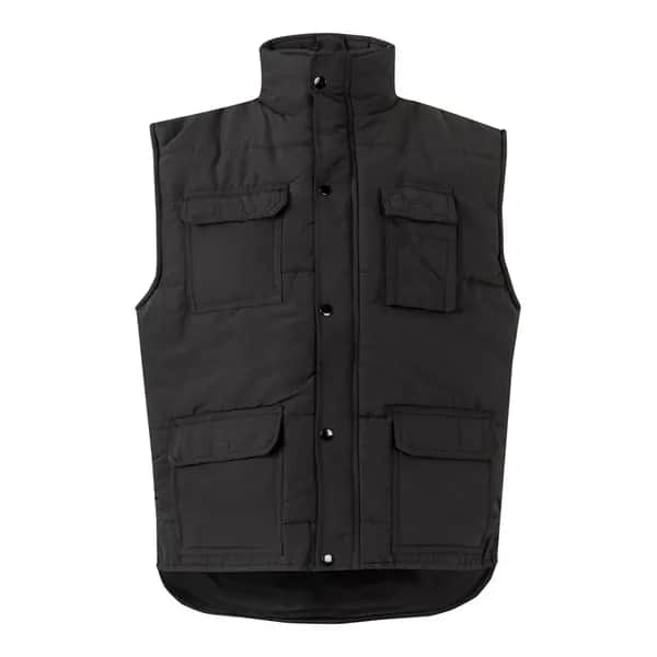 Steppweste mit mehreren Taschen (220g/m²), aus Polyester (100%) - VL MEFITIS - Schwarz