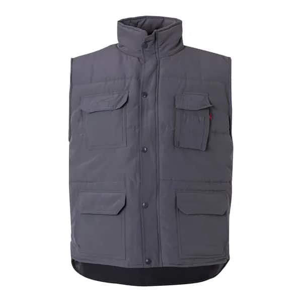 Steppweste mit mehreren Taschen (220g/m²), aus Polyester (100%) - VL MEFITIS - Grau