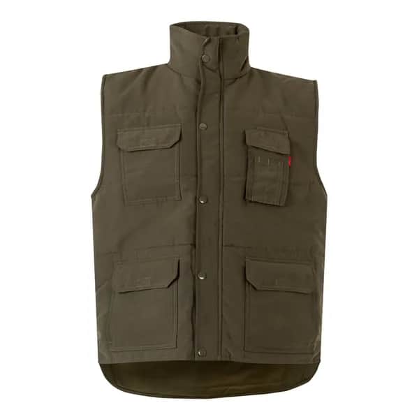 Steppweste mit mehreren Taschen (220g/m²), aus Polyester (100%) - VL MEFITIS - Khaki