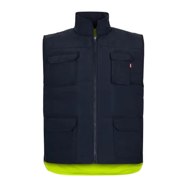 Steppweste (220g/m²), wendbar und mit mehreren Taschen, aus Polyester (100%), mit Reißverschluss und Wendezipper - VL DIANA - Gelb