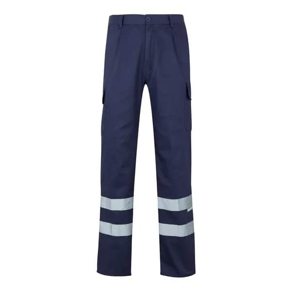Hose mit mehreren Taschen aus Twill (200 g/m²), aus Baumwolle (35 %) und Polyester (65 %) - VL ASCLEPIUS - Blau