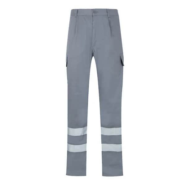 Hose mit mehreren Taschen aus Twill (200 g/m²), aus Baumwolle (35 %) und Polyester (65 %) - VL ASCLEPIUS - Grau